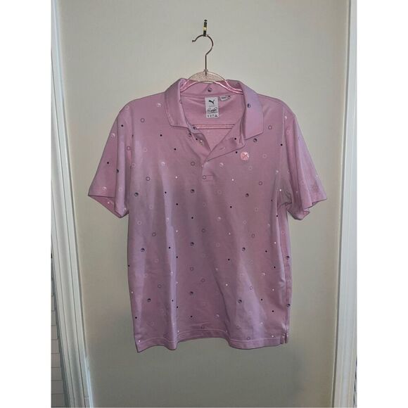 Puma x Arnold Palmer Pink Golf Polo Men's Medium - Picture 1 of 4